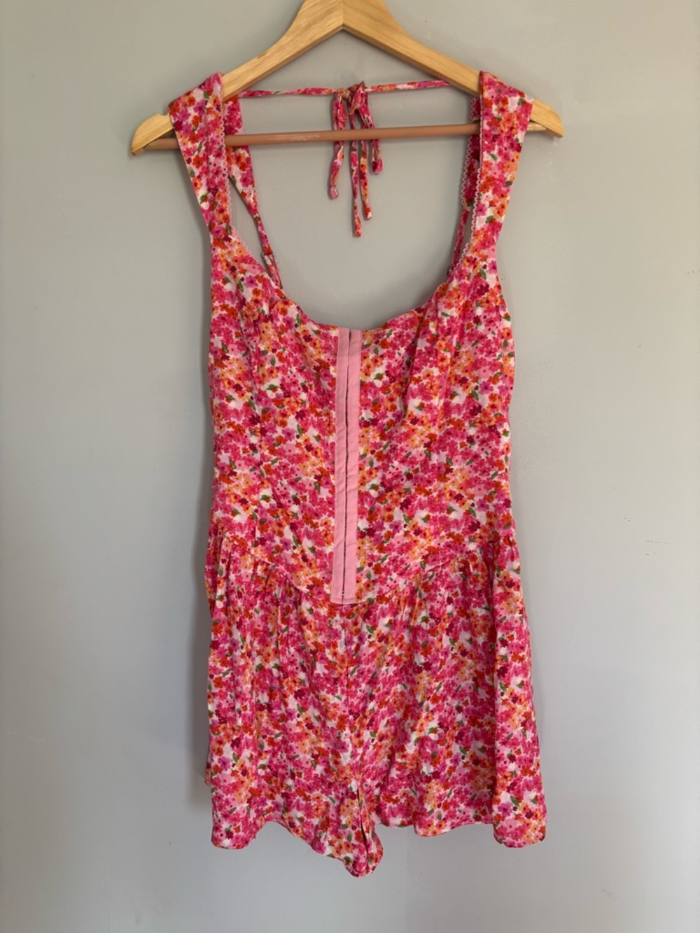 Wild Fable Multicolor Pink Floral Romper Size Medium